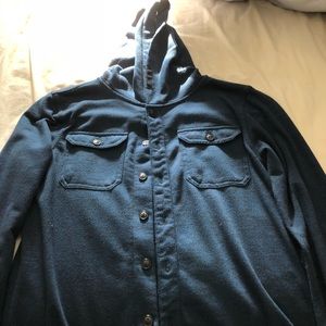 Univibe button down hoodie